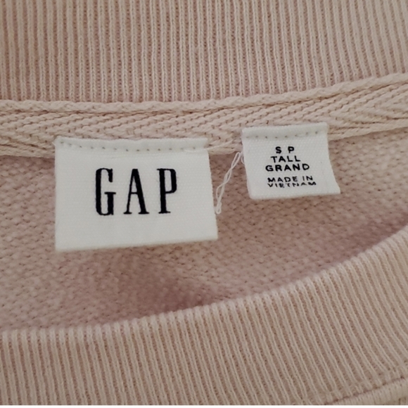 Gap pastel pink crewneck tunic length oversized sweatet - Picture 3 of 4